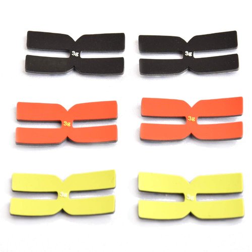 ZEFENGS Balance Bar H-Shaped Tennis Badminton Racket Weight and Balance Strips Silicone Balance Tape, red, green, black