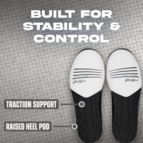 Men's Athletic Bowling Shoes - 10.5 Black Steel Mesh, Left/Right Hand