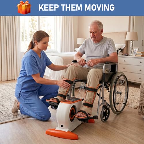 Electric Pedal Exercise Bike for Seniors & Rehab - 20 Speeds, Leg Support