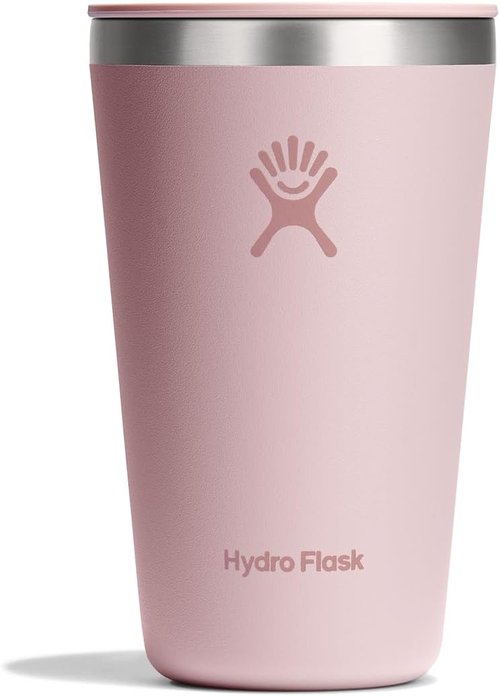 Hydro Flask Insulated Travel Mug - 16 Oz Stainless Steel Coffee Cup in Trillium Pink