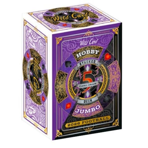 Wild Card 2026 Jumbo Football Trading Card Box with Rare Autos & One-of-One Hits
