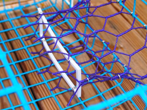 Florida Large Blue Crab Trap - 11x24x24 Saltwater Crab Pot - Heavy Duty PVC Coated Wire - Variation: FL Large Trap Only