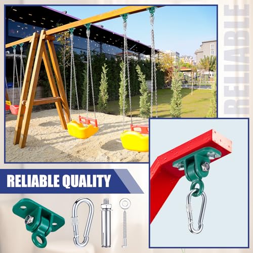 Tandefio Green 6-Piece Swing Hanger Set for Indoor Outdoor Use