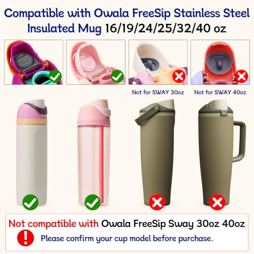 Grey Replacement Stopper and O-Ring Gasket Kit for Owala Water Bottles - 4 Sets