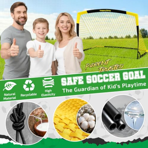 Portable Soccer Goal 7x5 FT Large Frame for Youth Training & Recreation - Variations Available