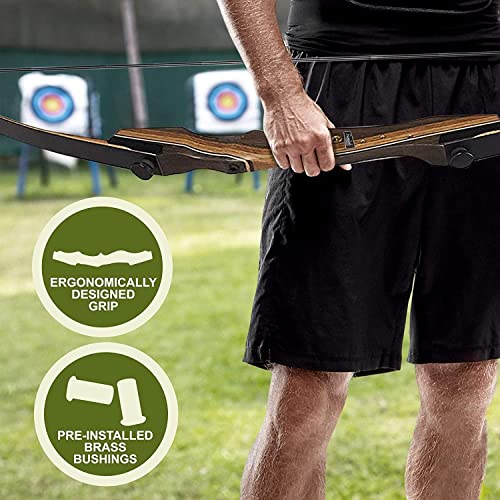Samick Sage 62-inch Takedown Recurve Bow - 25 LB Right-Hand Beginner to Advanced