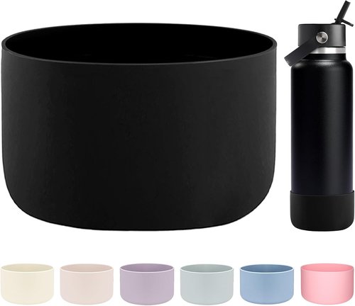 HEYSKAY Protective Silicone Boot - Anti-Slip Bottom Protector for Hydro Flask Wide Mouth Water Bottles