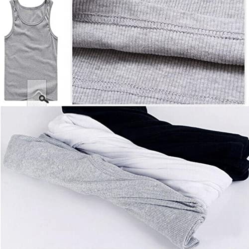 Men's 3X-Large Cotton Athletic Tank Top - Black, Sleeveless Workout Tee
