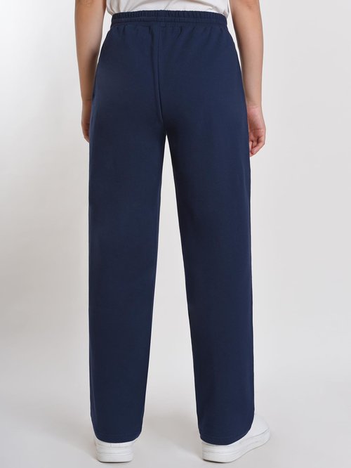 Pintage Women's Petite Sweatpants for 5 FT Short M Navy