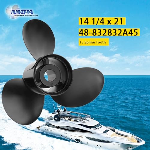 VIF Marine Boat Propeller for Mercruiser Alpha One 15p 17p 19p 21p - 3 Blades 135-300HP, Without Hub Kit