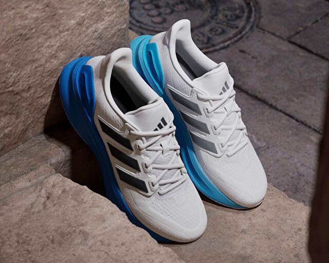 adidas Men's Ultrarun 5 Running Shoes - 10.5 Crystal White/Black/Blue