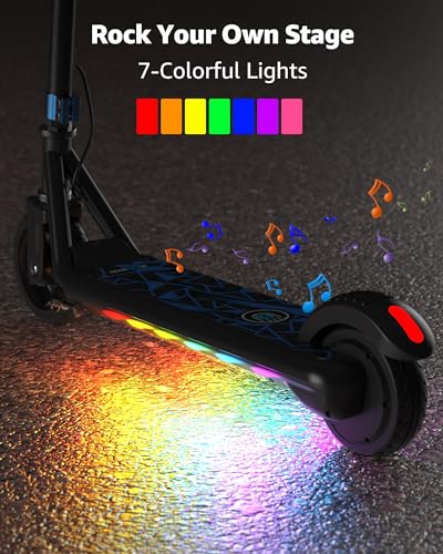 Kids Electric Scooter 150W Motor LED Display Blue - Safe & Adjustable Ride
