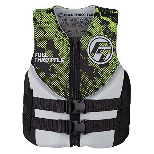 Junior Rapid-Dry Neoprene Life Jacket - US Coast Guard Approved, Green