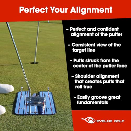 EyeLine Golf Classic Large Putting Alignment Mirror - Golf Training Aid