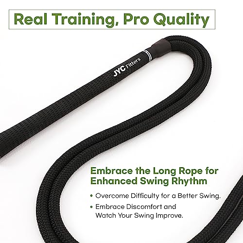 Golf Swing Training Aid Rope Trainer with Real Club Grip - Home Practice Equipment