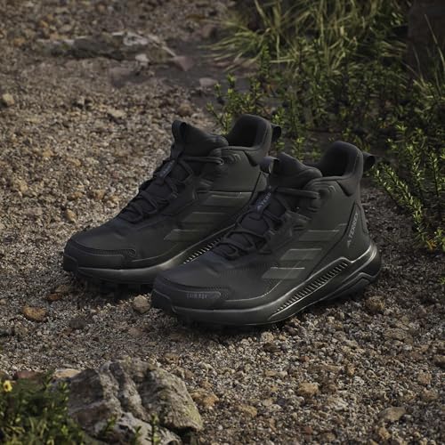 Adidas Women's Terrex Anylander Mid Top Rain.RDY Hiking Sneakers - 7.5 Black/Black/Grey