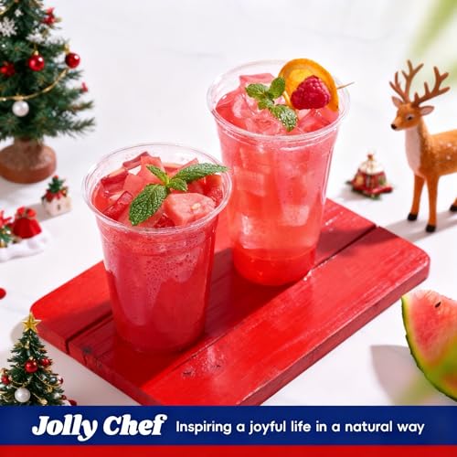 16 oz Clear Disposable Plastic Cups - 1000 Pack, Sturdy & Reusable for Parties