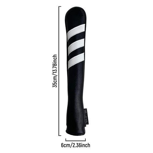 Yiju Golf Alignment Stick Cover Protective Case Scratch Resistant Golf Rod Protector for Aiming Exercise, Outdoor Golf Accessories, Black