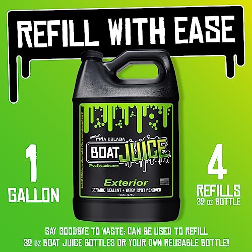 Boat Cleaner & Ceramic Protectant - Water Spot Remover, 1 Gallon