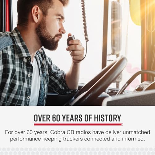 Cobra 75 All Road Wireless CB Radio - Dual-Mode AM/FM, Full 40 Channels, Compact Off-Road Edition