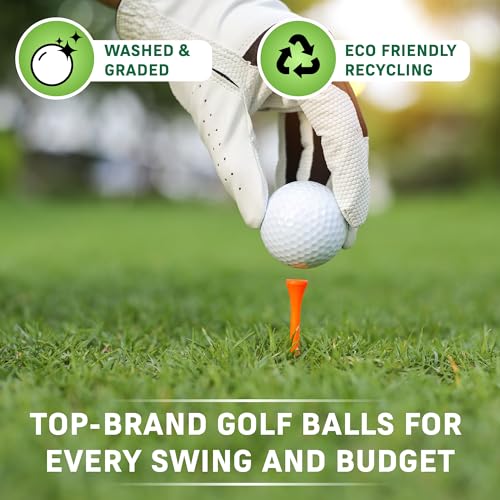 Used Assorted Golf Balls 100 Pack - 3A/4A Quality, Recycled Golf Balls