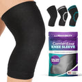 Knee Support Sleeve for Arthritis Pain Relief - Black, Medium - Soft Compression Support for Men & Women
