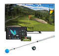 PHIGOLF Home Golf Simulator 27.6" Aluminum Motion Sensor & 3D Swing Analysis