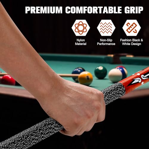 Set of 4 58-Inch Maple Billiard Pool Cues for Adults with 13mm Tips