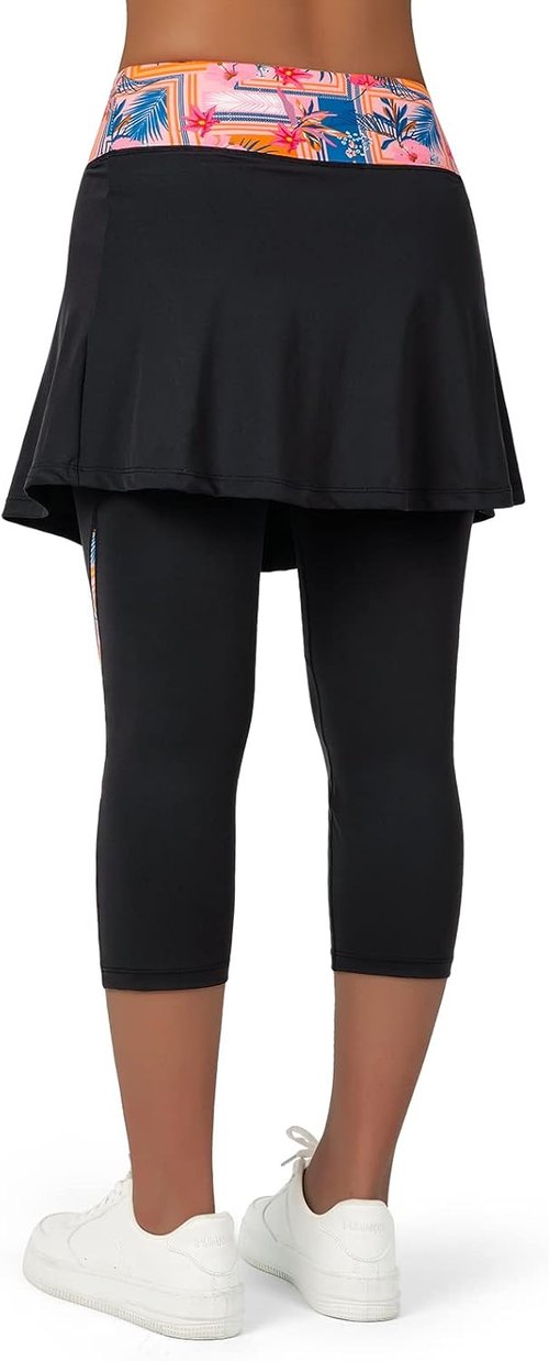 ANIVIVO Women's Skirted Leggings - Stylish Yoga & Tennis Leggings with Pockets | Comfortable Fit