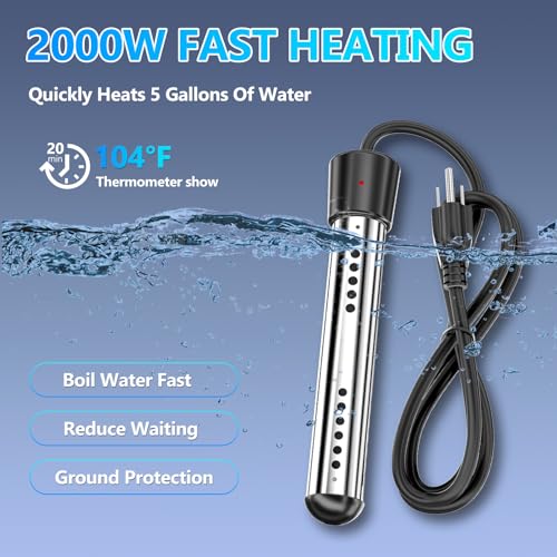 Portable Camping Shower with Water Heater & LED Display – Rechargeable Outdoor Shower for Hiking, Travel, Pets & Car Washing