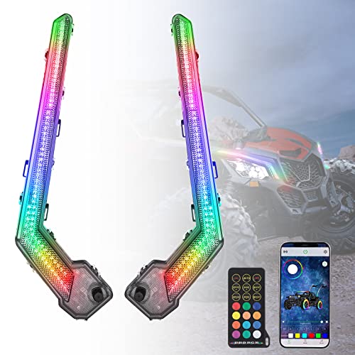 KEMIMOTO RGB Fang Lights for Can Am X3 2017-2026 | Waterproof LED Accent Lights