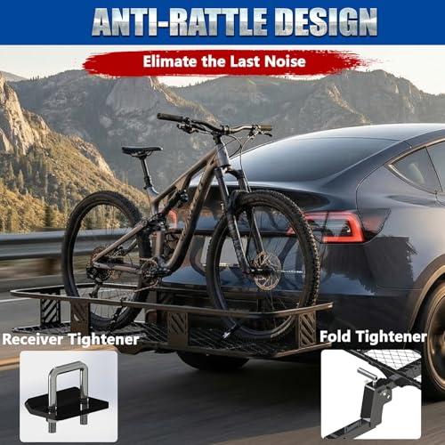 56x24x7 Inch Foldable Hitch Cargo Carrier for 2-Inch Receiver, 500 lbs Capacity - Variation of THIS listing