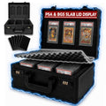 3-Row Graded Card Storage Box with Combination Lock - PSA Display, High Capacity