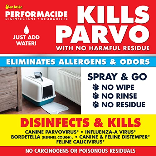 STAR BRITE Performacide Disinfectant Solution 1 Gallon Starter Kit - Pet & Surface Sanitizer