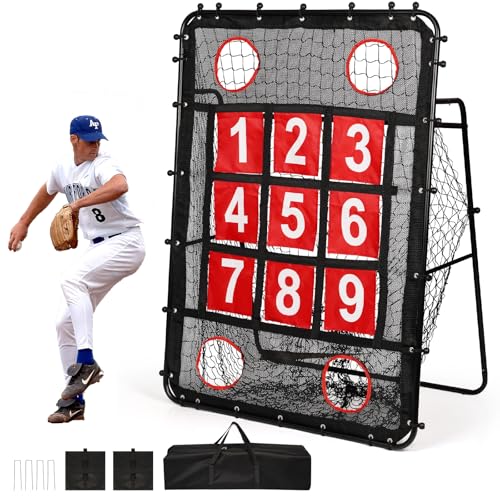 Baseball Pitching Net with Strike Zone - Training Target for All Ages