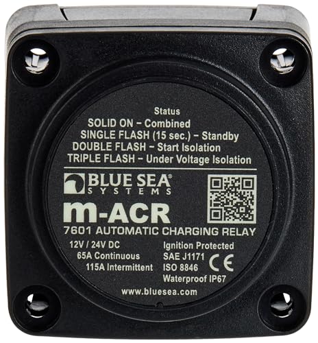 Mini Automatic Charging Relay (M-ACR) - 12/24V DC, 65 Amp, Marine & Automotive