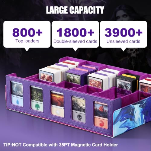 Kabinka MTG Card Storage Box with Commander Display Art Printing A1-Art / 3900+ Capacity
