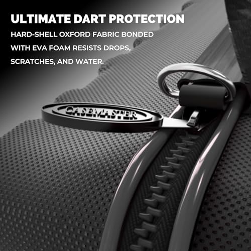 Dart Case Maxx 8 with 24 Dart Capacity Hard Shell EVA Organizer Black / 8 Dart