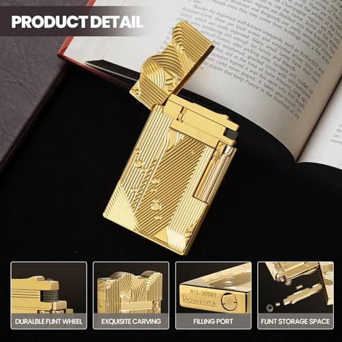 YUSUD Sanji One Piece Vintage Copper Lighter - Unique Table Flame Gift, Refills Not Included