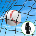 Wiseek 10x40ft Heavy Duty Baseball Softball Backstop Net Barrier & Sports Netting