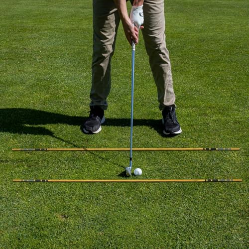 Callaway Heritage Wood Golf Alignment Sticks with Cover - 2 Pack