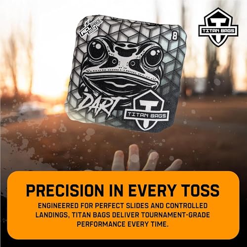 Titan Bags Dart ACL Cornhole Bags - Speed 5/8 - Geo Variation, Pack of 4
