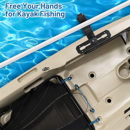 Kayak Paddle Holder Mount - 2 Pack Adjustable Track Accessories for Kayak Fishing & Canoe