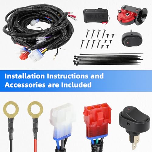 KAKSEY Golf Cart LED Headlight & Tail Light Kit with Turn Signals for EZGO 2014+