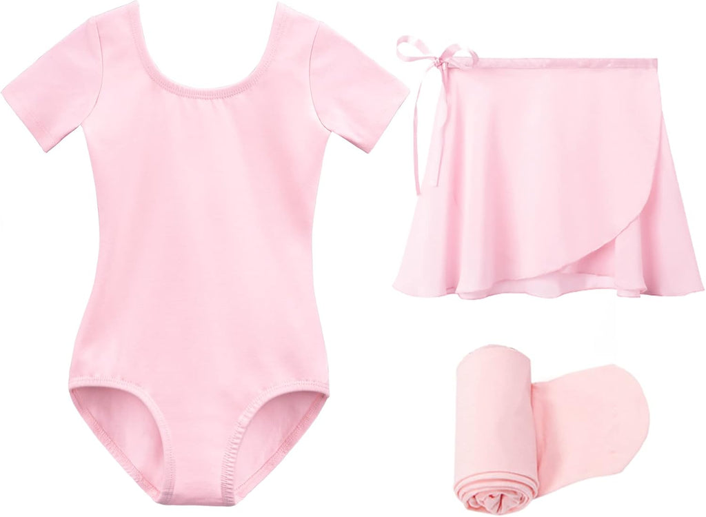 Stelle Ballet Leotard for Girls - Stylish Dance Dress Outfit with Skirt & Tights | Toddler to Big Kid Sizes