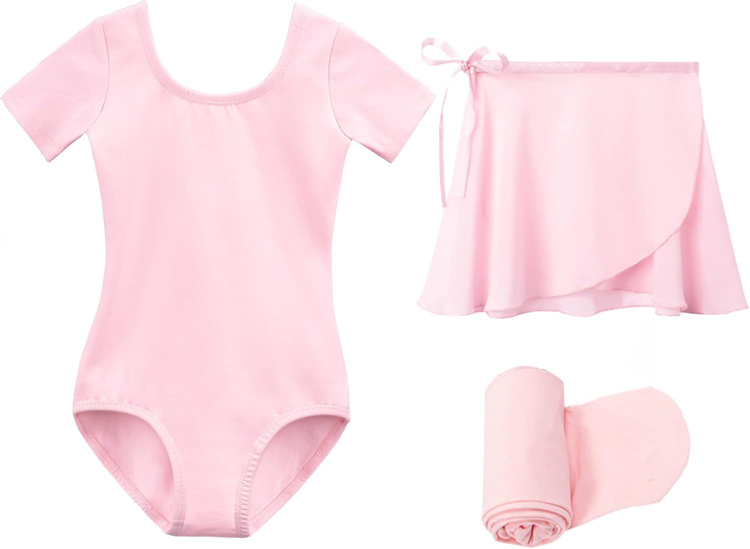 Stelle Ballet Leotard for Girls - Stylish Dance Dress Outfit with Skirt & Tights | Toddler to Big Kid Sizes