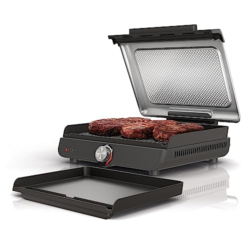 Ninja Sizzle 14-Inch Indoor Grill & Griddle - High-Heat, Nonstick, Family Size