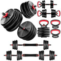 94LB Adjustable Dumbbell Set with 4-in-1 Function for Home Gym - GOIMU