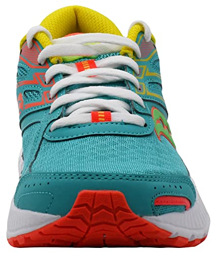 Saucony Women's Cohesion 13 Running Shoe - Teal/Slime, Size 8.5
