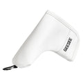 GEESEE Golf Putter Cover with Premium PU Leather, Magnetic Blade Putter Headcover, Soft Lined Design for Secure Fit, Durable Putter Cover for Blade Style Putters Golf Clubs-1 Unit (PU-Blade-White)